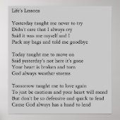 人生の教訓 ポスター (正面)