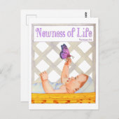 人生の新し感動的さ ポストカード (正面/裏面)