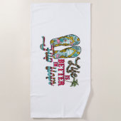 人生の方がビーチサンダルビーチタオル ビーチタオル (正面)