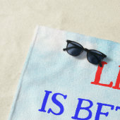 人生の方がビーチサンダルビーチタオル ビーチタオル (インサイチュ)