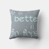人生の方がビーチサンダル枕 クッション (裏面)