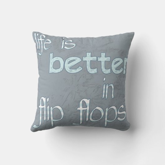 人生の方がビーチサンダル枕 クッション (裏面)