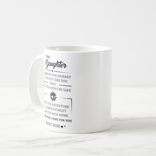 人生の旅があなたを連れて行く場所 コーヒーマグカップ (正面左)