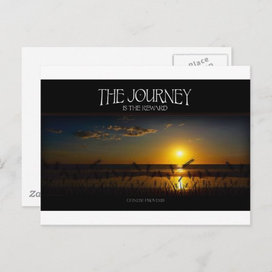 人生の旅についての感銘を受ける名言 ポストカード (正面/裏面)