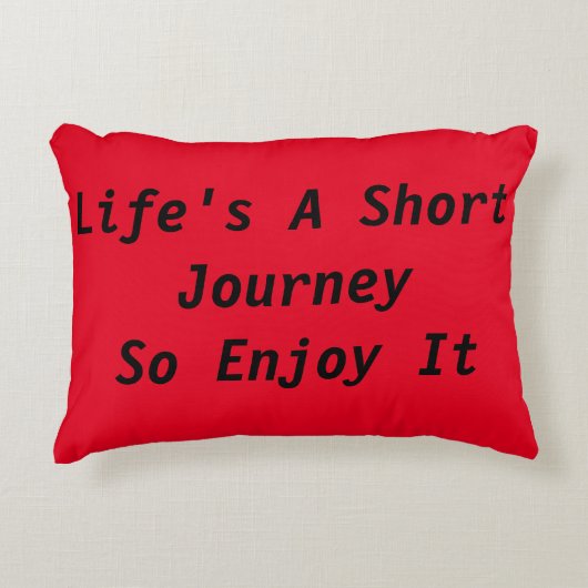 人生の旅のアクセント枕 アクセントクッション (正面)