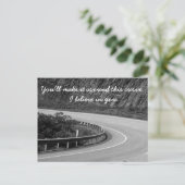 人生の旅の曲線 ポストカード (スタンド正面)