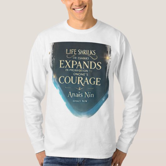 人生の旅は多くの場合、プレゼントの課題 Tシャツ (正面)