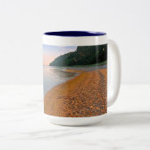 人生の旅は私の目的ビーチ ツートーンマグカップ (正面右)