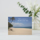 人生の旅は風光明媚なルートを取る ポストカード (スタンド正面)