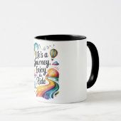 人生の旅楽しむ路感動的 マグカップ (正面右)