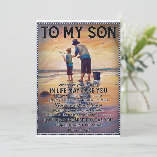 人生の旅路において、釣りを教える父から息子へ シーズンカード (スタンド正面)