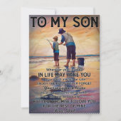 人生の旅路を問わず - 釣りを楽しむ父から息子へ 招待状 (正面)