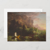 人生の旅路：幼年期、1842年（キャンバスに油彩) ポストカード (正面/裏面)