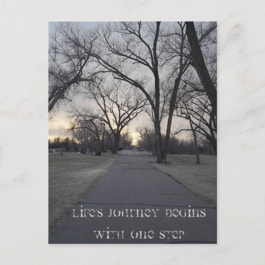 人生の旅 ポストカード (正面)