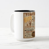 人生の旅 – 鹿のパパから息子 ツートーンマグカップ (正面左)