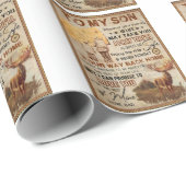 人生の旅 – 鹿のパパから息子 ラッピングペーパー (ロールコーナー)