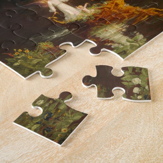 人生の旅Thomas Cole ジグソーパズル (側面)