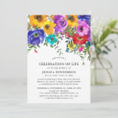 人生の明はっきりしたるいフローラお祝い 招待状 (スタンド正面)