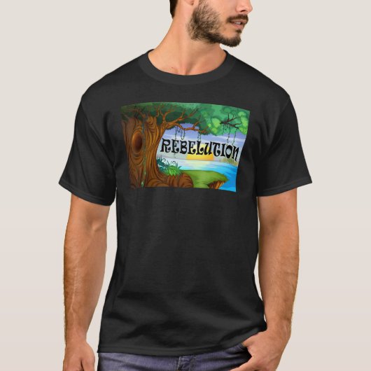 人生の明るい側面を乱す Tシャツ (正面)
