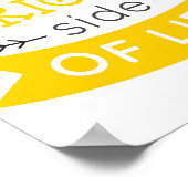 人生の明るい側面を見感動的る ポスター (角)