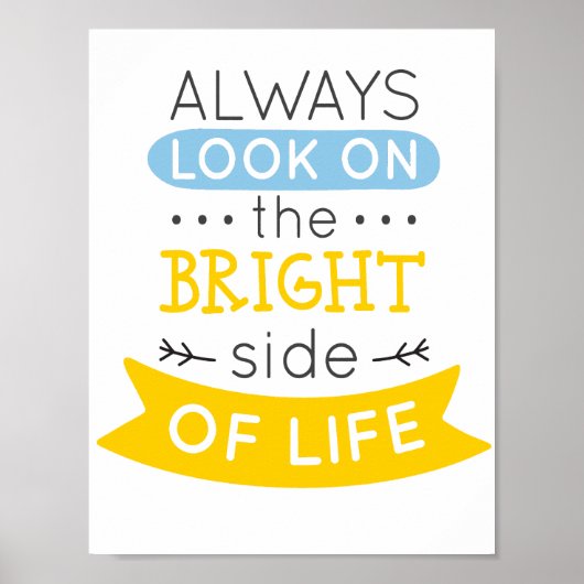 人生の明るい側面を見感動的る ポスター (正面)