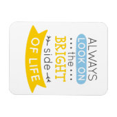 人生の明るい側面を見感動的る マグネット (横)