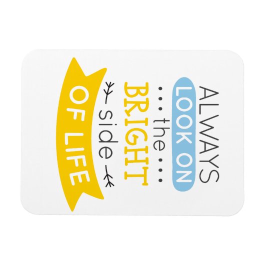 人生の明るい側面を見感動的る マグネット (横)