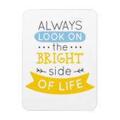 人生の明るい側面を見感動的る マグネット (縦)