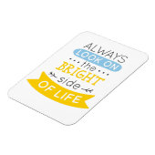 人生の明るい側面を見感動的る マグネット (左側)