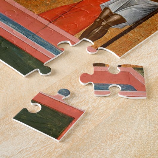 人生の春与え正統の象徴の母 ジグソーパズル (側面)