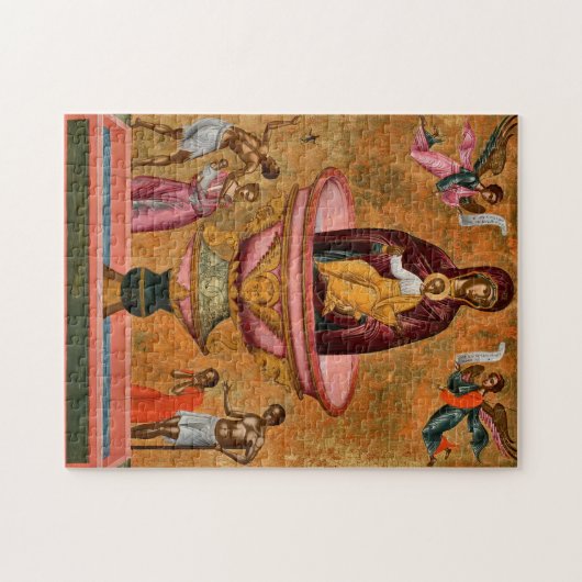 人生の春与え正統の象徴の母 ジグソーパズル (横)