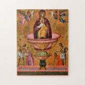 人生の春与え正統の象徴の母 ジグソーパズル (縦)