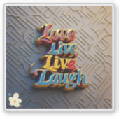 「人生の時大切間」 シール (正面)