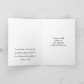 人生の最も深い悔やみや弔慰聖なる書物、 経典 カード (内部)