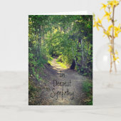 人生の最も深い悔やみや弔慰聖なる書物、 経典 カード (黄色い花)