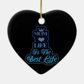 人生の最高の母親 セラミックオーナメント (裏面)