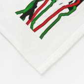 人生の木と女の子 フリースブランケット (角)