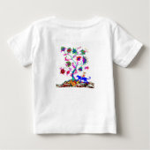 人生の木と女の子 ベビーTシャツ (裏面)