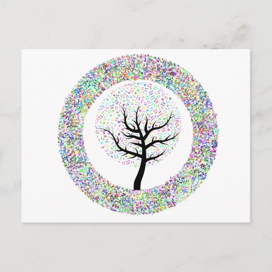 人生の木の中の歌 ポストカード (正面)