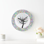 人生の木の中の歌 ラージ壁時計 (ホーム)