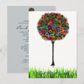 人生の木バー バツミツバの招待状 招待状 (正面/裏面)