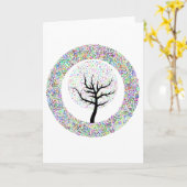 『人生の木』 カード (黄色い花)