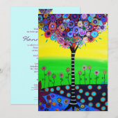 人生の木 バー バット ミツバの招待状 招待状 (正面/裏面)