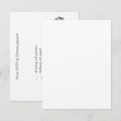 人生の木 世代 バー ミッツヴァー 結婚式 RSVP (正面/裏面)