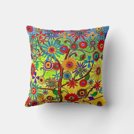 人生の枕の木 クッション (裏面)