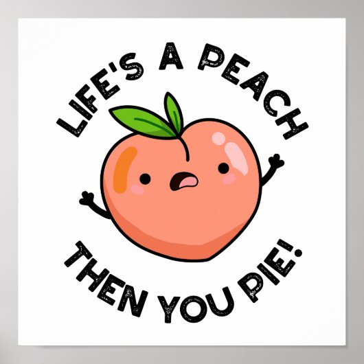 人生の桃の次にユーパイフルーツパおもしろいン ポスター (正面)