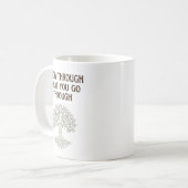 人生の樹 立ち向かう強さ コーヒーマグカップ (正面左)