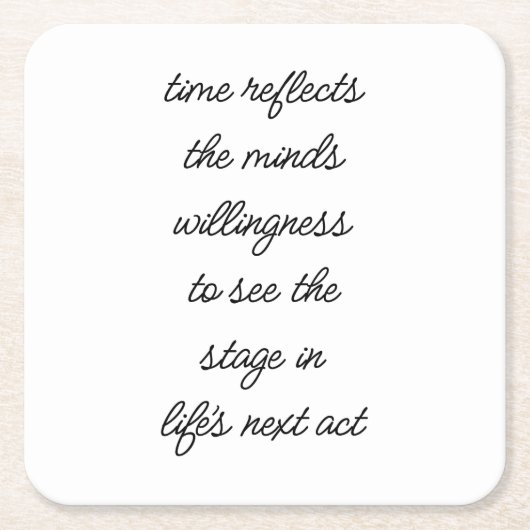 人生の次のステップ ペーパーコースター (正面)