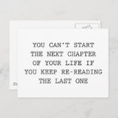 人生の次の章 ポストカード (正面/裏面)