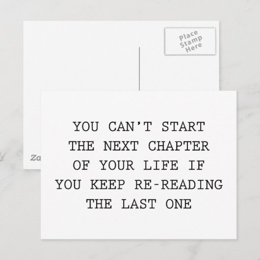 人生の次の章 ポストカード (正面/裏面)